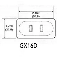 Portalampada GX16D